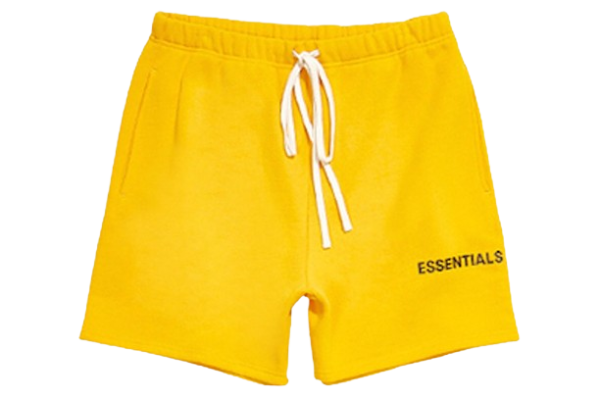 essentials-graphic-sweat-shorts-yellow